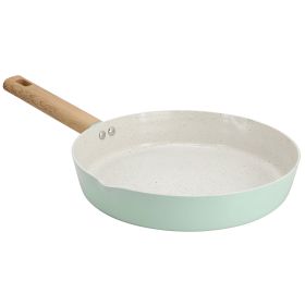 Gibson Home Marbleton Ceramic Nonstick Alumium 11 Inch Frying Pan in Mint
