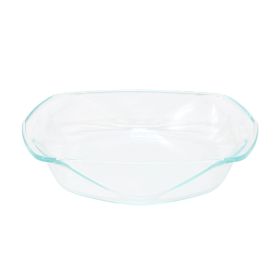 Soho Lounge Carnegie Hill 12 inch x 10 Inch x 2.6 Inch Tempered Glass Roaster Pan with Built-in Handles