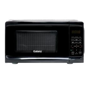 Galanz 0.7 cu ft 700W Countertop Microwave Oven in Black with One Touch Express Cooking