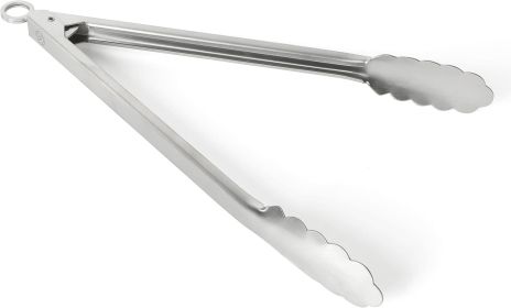 \12-Inch Stainless Steel Kitchen Tongs â€“ Durable, Heat-Resistant Cooking and Serving Tool