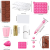 Cake Pop Molds Kit 717PCS Lollipop Cake Pop Maker Set with Cake Pop Stand, Cake Pop Sticks and Wrappers, Decorating Pen, 4 Piping Tips, Measuring Cup
