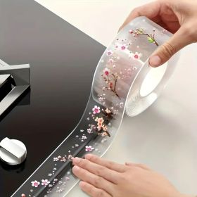 Decorative Waterproof Gap Sealant â€“ Floral Design Self-Adhesive Tape for Sink Edges & Countertops (2 Rolls, Easy Installation)