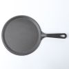 HAWOK Cast Iron Round Griddle, Pre-seasoned Comal Pan, 9.5" Crepe Maker Pan