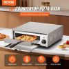 VEVOR Electric Pizza Oven 12-inch 1500W 122-662Â°F Temp Range Removable Crumb Tray