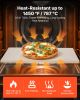 VEVOR Pizza Stone, 20 x 14 x 0.6 in Rectangular Cordierite Pizza Stone, 1450Â°F Heat-Resistant Cook Stone, Extra Large Baking-Stone with Metal Peel