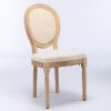 French Style Solid Wood Frame Dining Chair,Set of 2